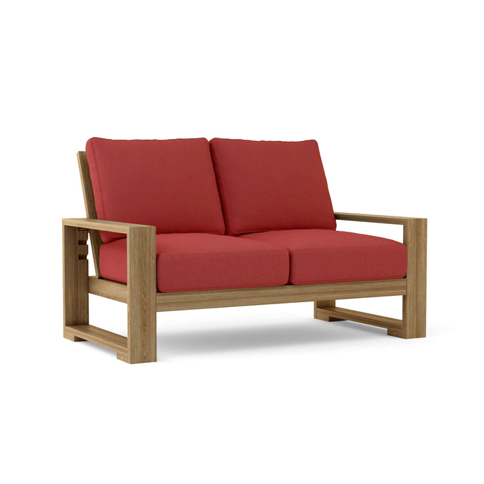 Anderson Teak Loveseat Pomegranate Anderson Teak Capistrano Outdoor Wood Deep Seating Loveseat