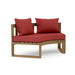 Anderson Teak Loveseat Pomegranate Anderson Teak Circular Outdoor Wood Modular Deep Seating