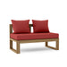 Anderson Teak Loveseat Pomegranate Anderson Teak Straight Outdoor Wood Modular Deep Seating