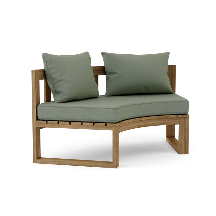 Anderson Teak Loveseat Sage Anderson Teak Circular Outdoor Wood Modular Deep Seating