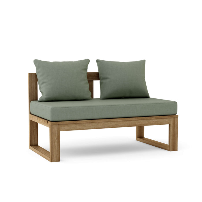 Anderson Teak Loveseat Sage Anderson Teak Straight Outdoor Wood Modular Deep Seating