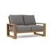 Anderson Teak Loveseat Slate Anderson Teak Capistrano Outdoor Wood Deep Seating Loveseat