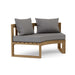 Anderson Teak Loveseat Slate Anderson Teak Circular Outdoor Wood Modular Deep Seating