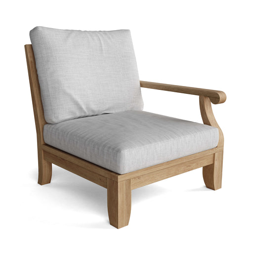 Anderson Teak Modular Chair Anderson Teak Riviera Outdoor Wood Deep Seating Left Modular