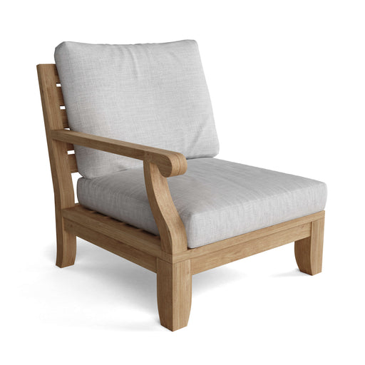 Anderson Teak Modular Chair Anderson Teak Riviera Outdoor Wood Deep Seating Right Modular