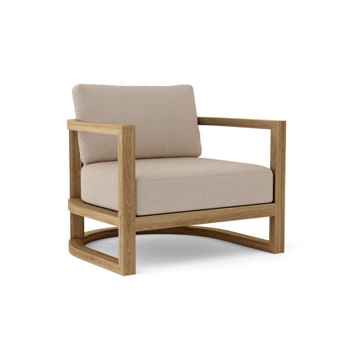 Anderson Teak Modular Chair Ash Anderson Teak Junus Outdoor Wood Deep Seating Lounge Armchair