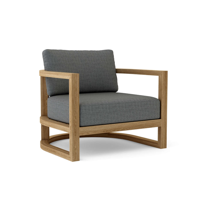 Anderson Teak Modular Chair Charcoal Anderson Teak Junus Outdoor Wood Deep Seating Lounge Armchair