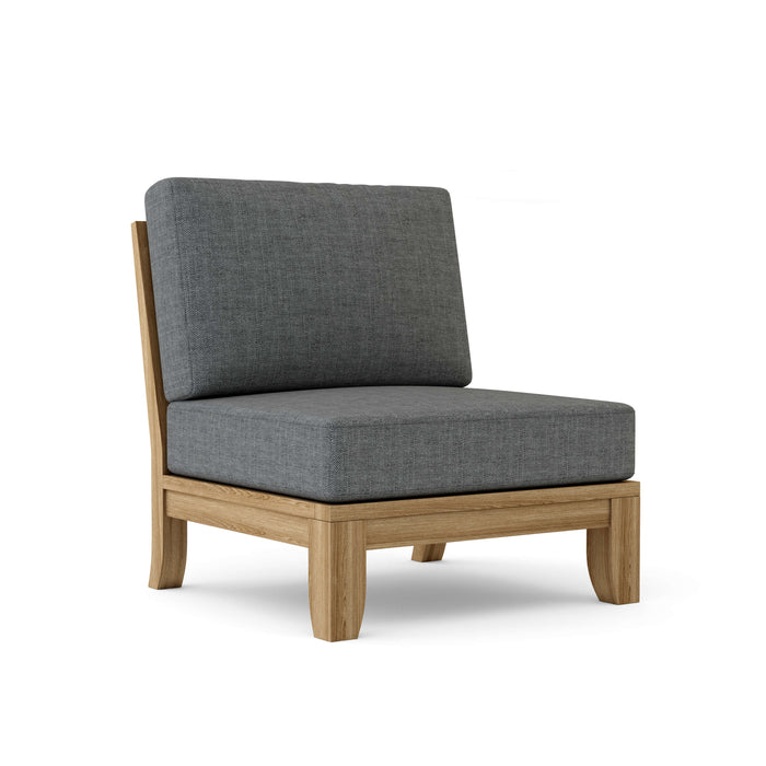 Anderson Teak Modular Chair Charcoal Anderson Teak Riviera Outdoor Wood Deep Seating Center Modular