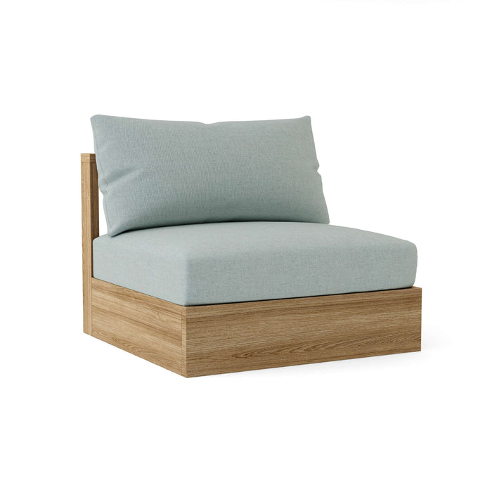 Anderson Teak Modular Chair Mist Anderson Teak Copacabana Outdoor Wood Deep Seating Center Modular