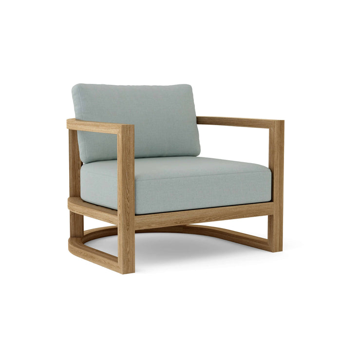 Anderson Teak Modular Chair Mist Anderson Teak Junus Outdoor Wood Deep Seating Lounge Armchair