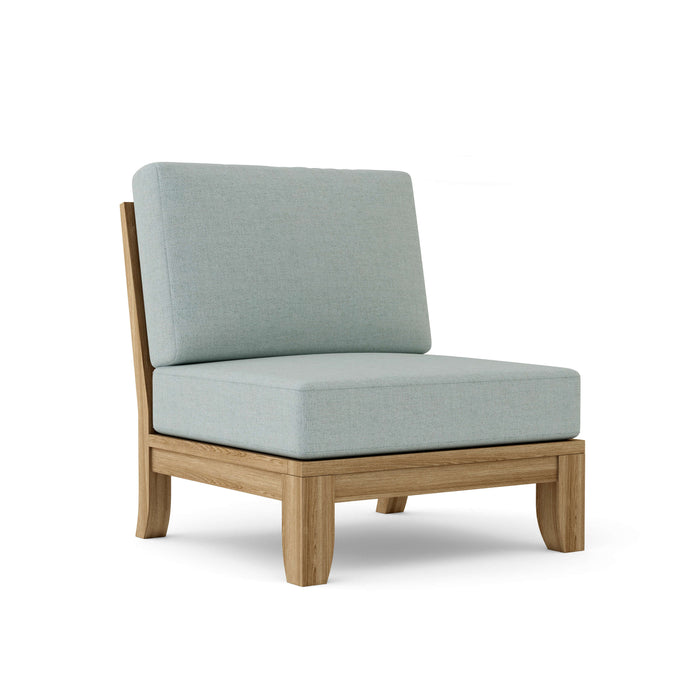 Anderson Teak Modular Chair Mist Anderson Teak Riviera Outdoor Wood Deep Seating Center Modular