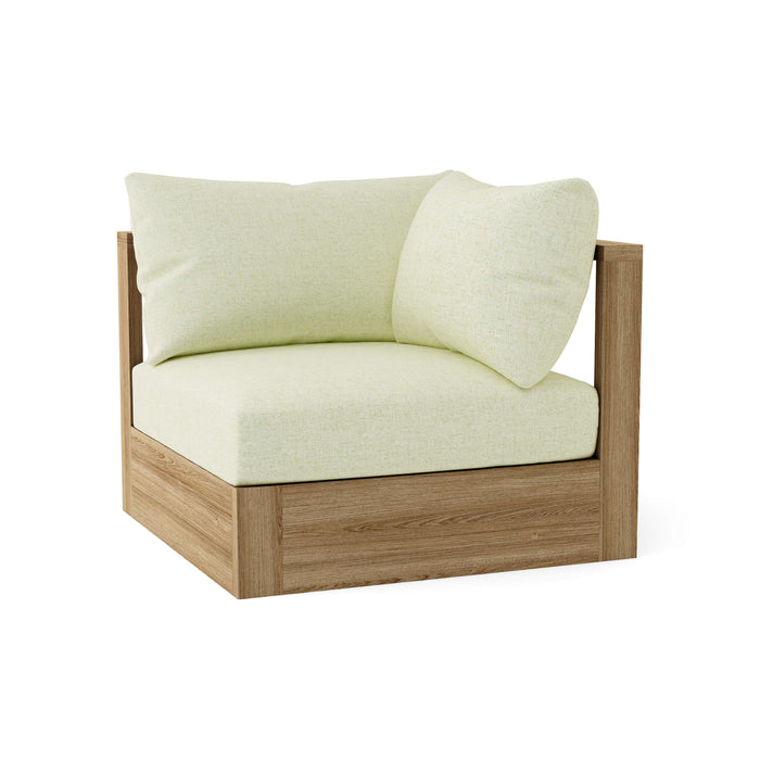 Anderson Teak Modular Chair Natural Anderson Teak Copacabana Outdoor Deep Seating Corner Modular