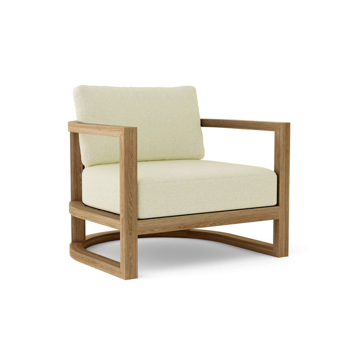 Anderson Teak Modular Chair Natural Anderson Teak Junus Outdoor Wood Deep Seating Lounge Armchair