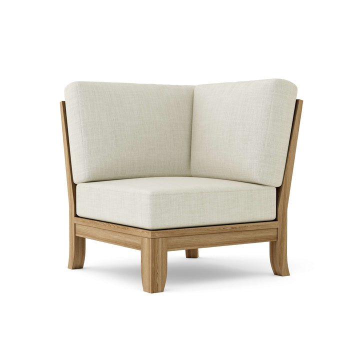 Anderson Teak Modular Chair Natural Anderson Teak Luxe Outdoor Deep Seating Corner Modular