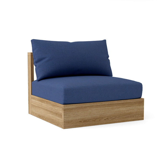 Anderson Teak Modular Chair Navy Anderson Teak Copacabana Outdoor Wood Deep Seating Center Modular