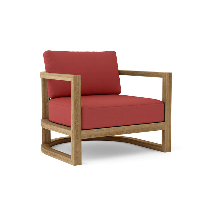 Anderson Teak Modular Chair Pomegranate Anderson Teak Junus Outdoor Wood Deep Seating Lounge Armchair