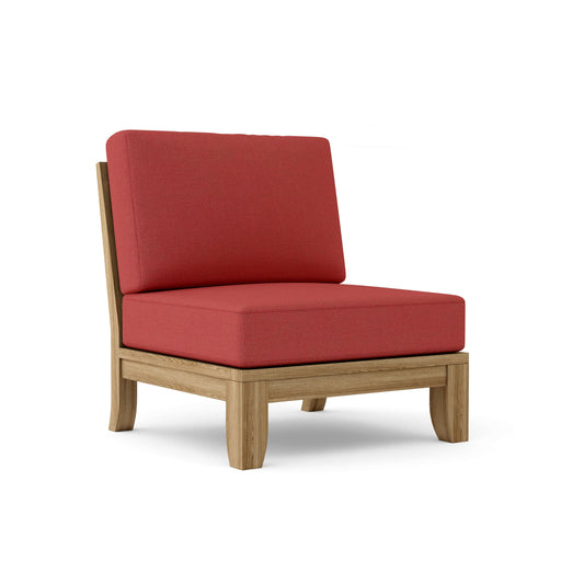 Anderson Teak Modular Chair Pomegranate Anderson Teak Luxe Outdoor Wood Deep Seating Center Modular