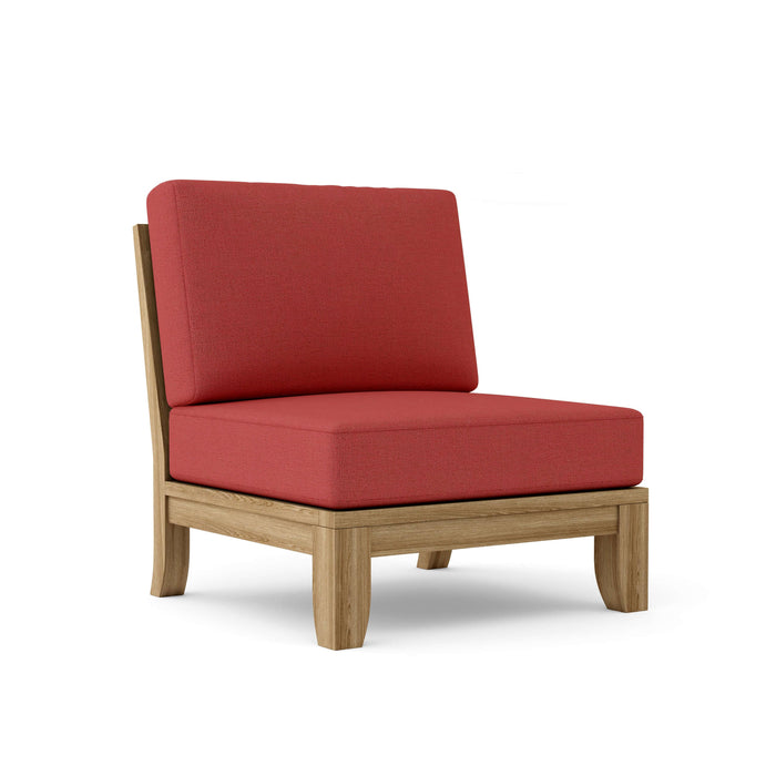 Anderson Teak Modular Chair Pomegranate Anderson Teak Riviera Outdoor Wood Deep Seating Center Modular