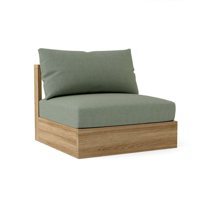 Anderson Teak Modular Chair Sage Anderson Teak Copacabana Outdoor Wood Deep Seating Center Modular