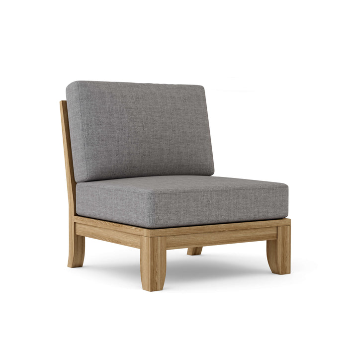 Anderson Teak Modular Chair Slate Anderson Teak Riviera Outdoor Wood Deep Seating Center Modular