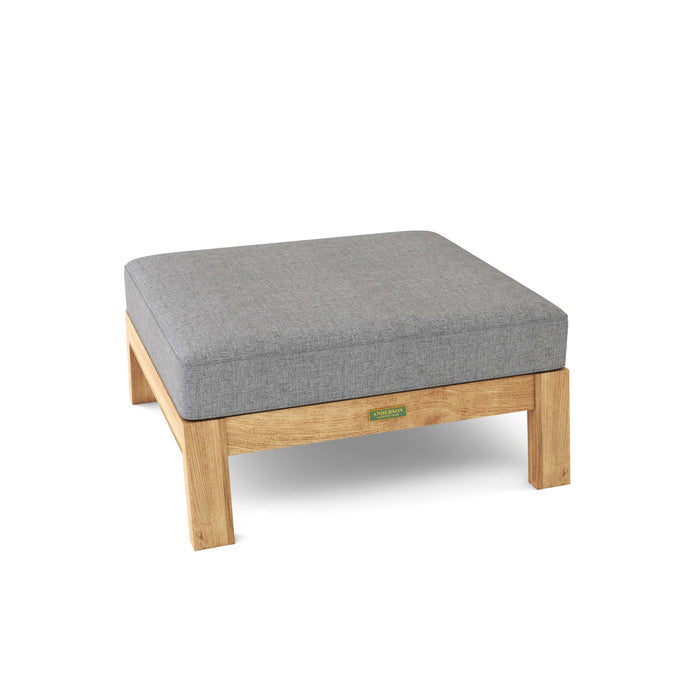 Anderson Teak Ottoman Anderson Teak Palermo Outdoor Wood Ottoman