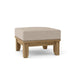 Anderson Teak Ottoman Ash Anderson Teak Luxe Outdoor Wood Ottoman with Cushion