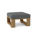 Anderson Teak Ottoman Charcoal Anderson Teak Capistrano Outdoor Wood Deep Seating Ottoman