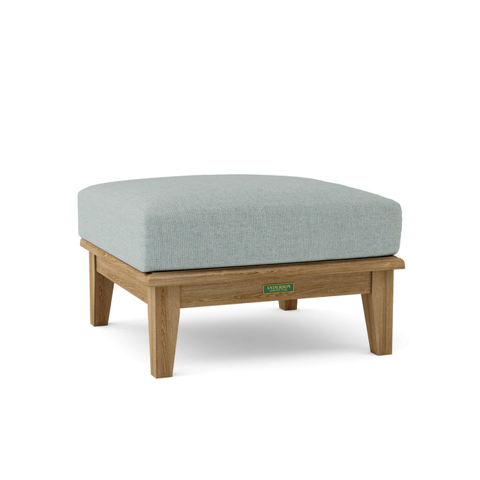 Anderson Teak Ottoman Mist Anderson Teak Brianna Outdoor Wood Deep Seating Ottoman