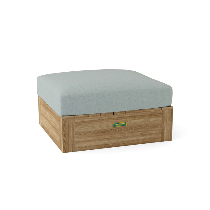 Anderson Teak Ottoman Mist Anderson Teak Copacabana Outdoor Wood Ottoman