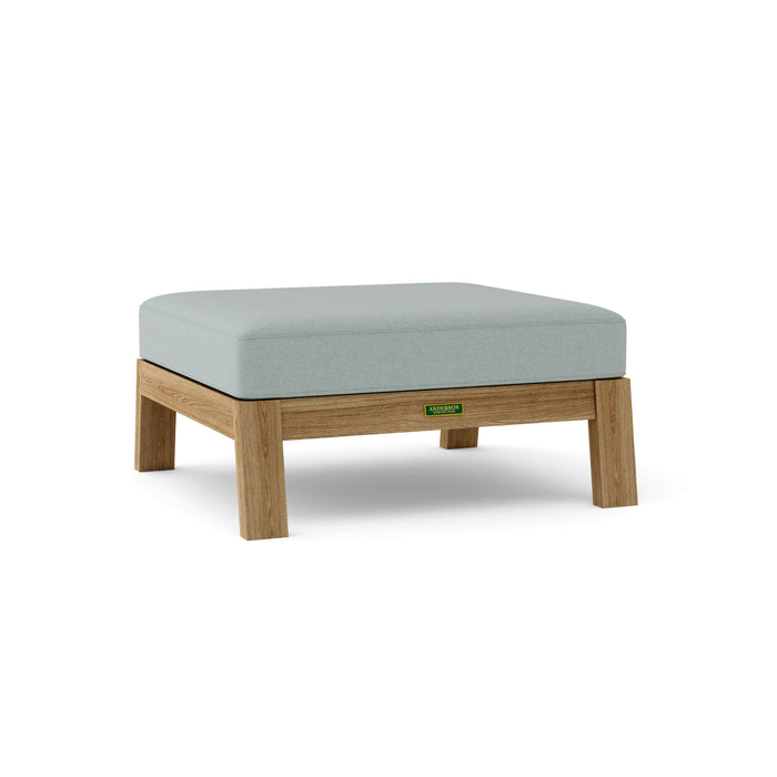 Anderson Teak Ottoman Mist Anderson Teak Palermo Outdoor Wood Ottoman