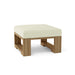 Anderson Teak Ottoman Natural Anderson Teak Capistrano Outdoor Wood Deep Seating Ottoman