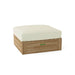 Anderson Teak Ottoman Natural Anderson Teak Copacabana Outdoor Wood Ottoman