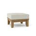 Anderson Teak Ottoman Natural Anderson Teak Luxe Outdoor Wood Ottoman with Cushion