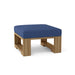 Anderson Teak Ottoman Navy Anderson Teak Capistrano Outdoor Wood Deep Seating Ottoman