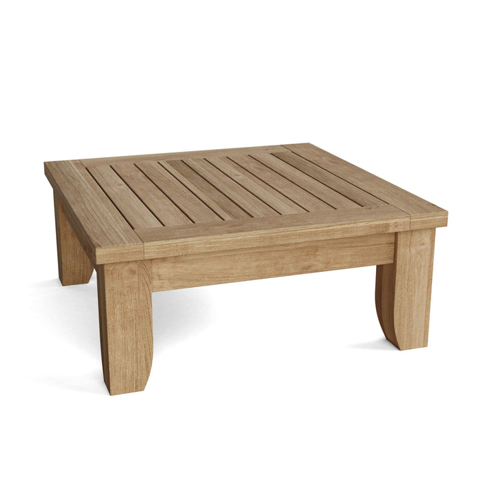 Anderson Teak Ottoman None Anderson Teak Riviera Outdoor Wood Ottoman