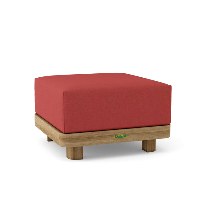 Anderson Teak Ottoman Pomegranate Anderson Teak Granada Outdoor Wood Ottoman