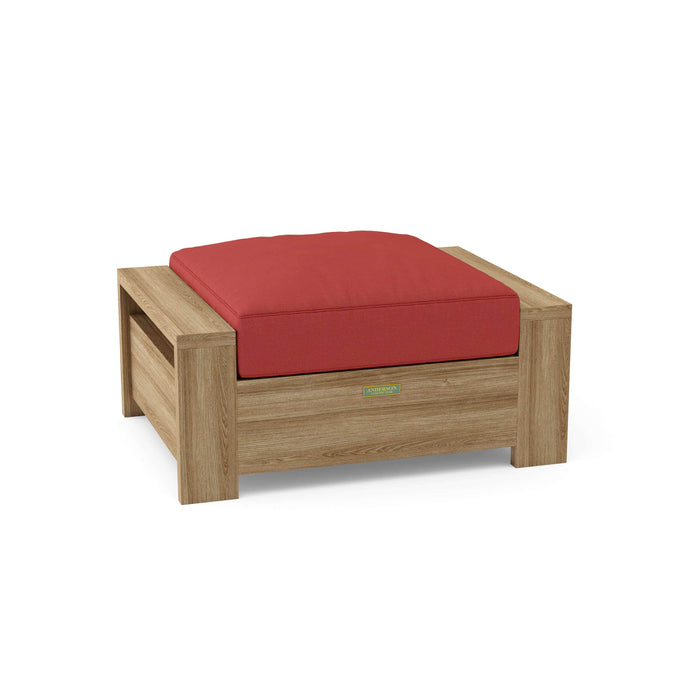 Anderson Teak Ottoman Pomegranate Anderson Teak Madera Outdoor Wood Ottoman