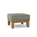 Anderson Teak Ottoman Sage Anderson Teak Luxe Outdoor Wood Ottoman with Cushion