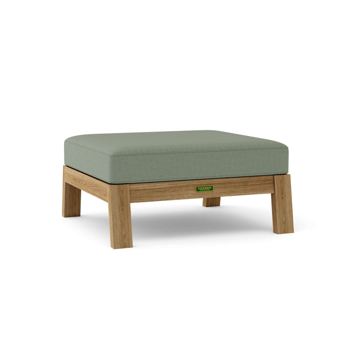 Anderson Teak Ottoman Sage Anderson Teak Palermo Outdoor Wood Ottoman