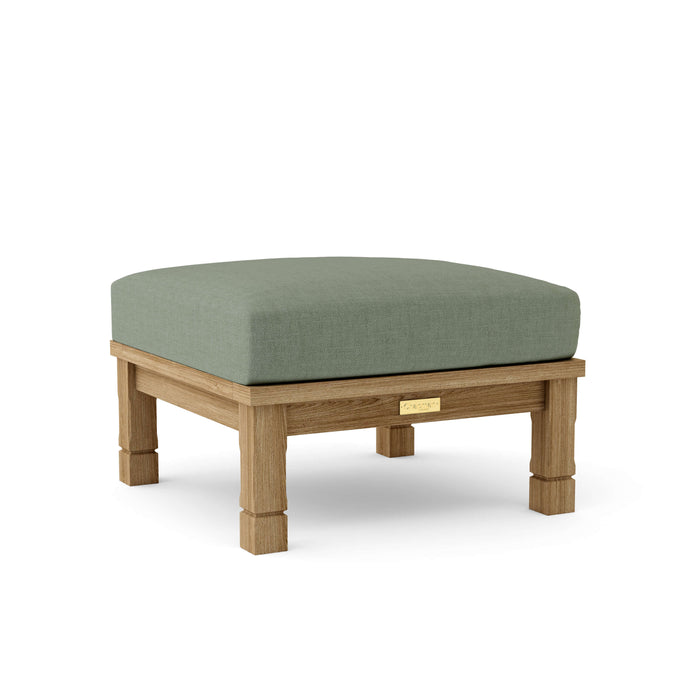 Anderson Teak Ottoman Sage Anderson Teak SouthBay Outdoor Wood Deep Seating Ottoman