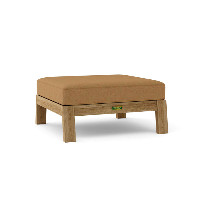 Anderson Teak Ottoman Teak Anderson Teak Palermo Outdoor Wood Ottoman