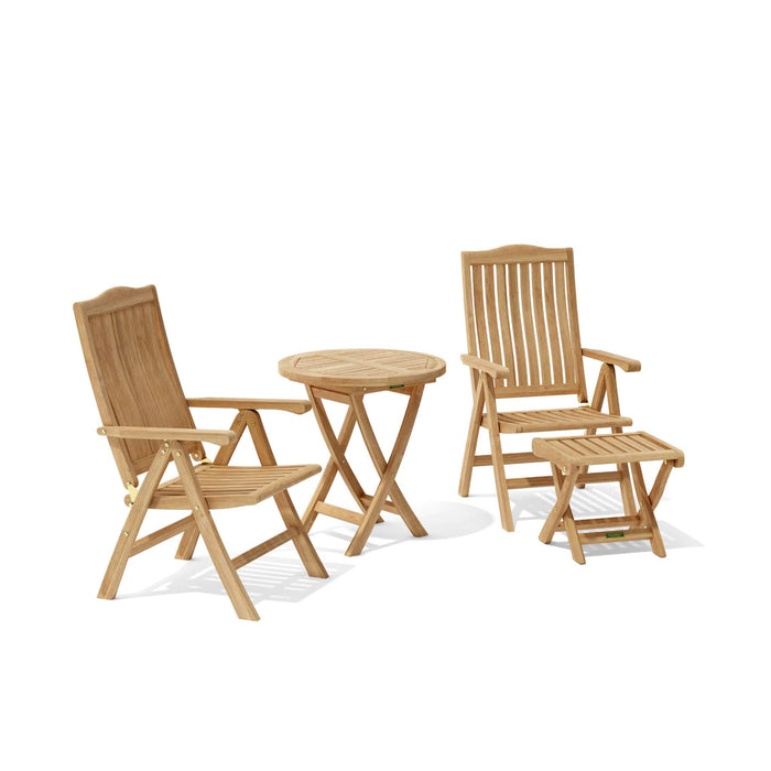 Anderson Teak Outdoor Set Anderson Teak 4pc Katana Outdoor Patio Reclining Set