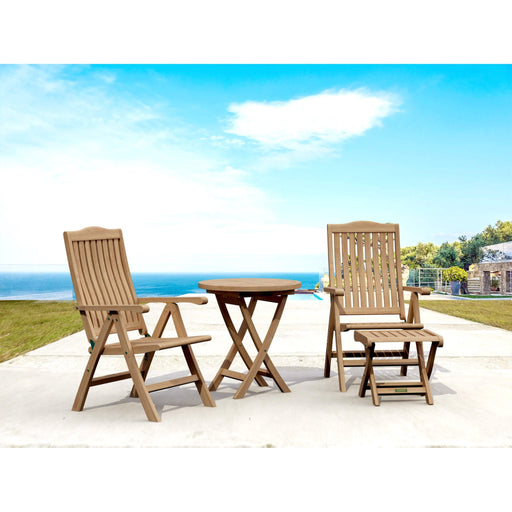 Anderson Teak Outdoor Set Anderson Teak 4pc Katana Outdoor Patio Reclining Set