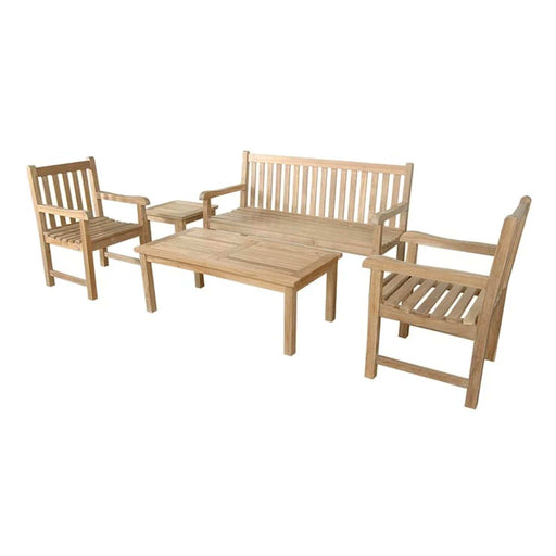 Anderson Teak Outdoor Set Anderson Teak 5pc Classic Outdoor Patio Conversation Set