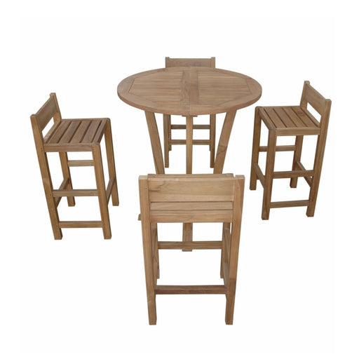 Anderson Teak Outdoor Set Anderson Teak 5pc Descanso Outdoor Patio Wood Bar Set