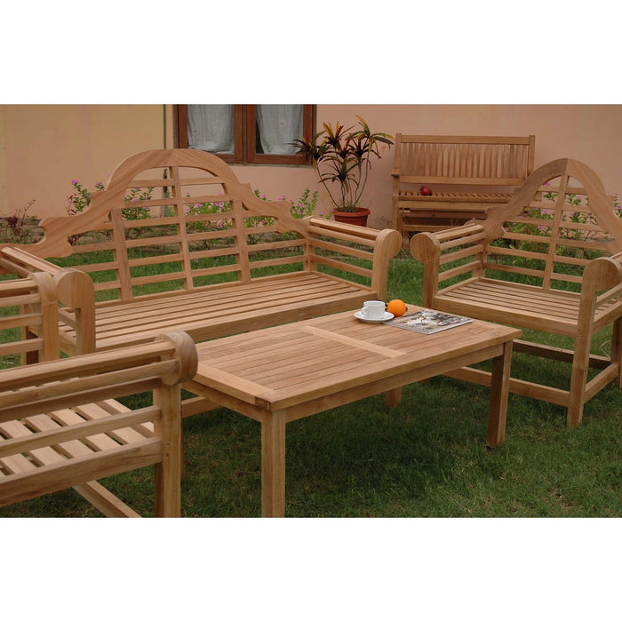 Anderson Teak Outdoor Set Anderson Teak 5pc Marlborough Outdoor Patio Conversation Set