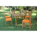 Anderson Teak Outdoor Set Anderson Teak 63″ Rectangular Dining Table and Dining Chair Set