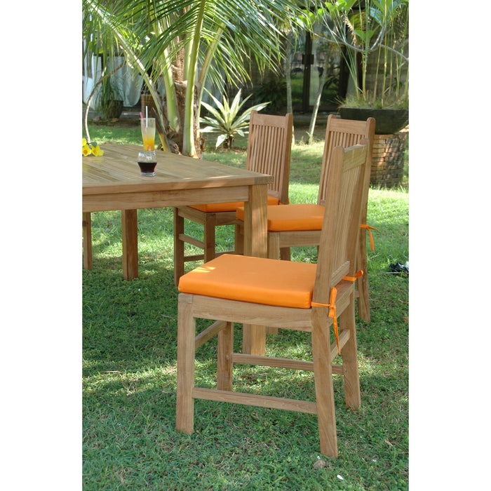 Anderson Teak Outdoor Set Anderson Teak 63″ Rectangular Dining Table and Dining Chair Set