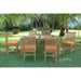 Anderson Teak Outdoor Set Anderson Teak 63″ Rectangular Dining Table and Dining Chair Set