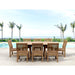 Anderson Teak Outdoor Set Anderson Teak  87″ Oval Dining Table and Dining Chair Outdoor Set